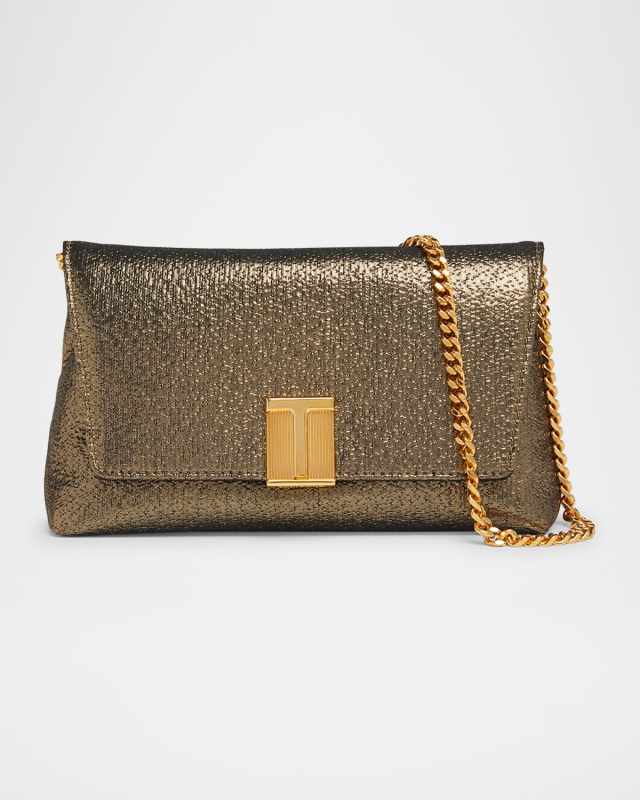 Nobile Mini Clutch Bag in Laminated Fabric